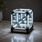 4D infinity mirror cube LED night light gift for birthday Christmas and graduation unique tech gift for gamers and sci fi lovers