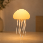 Bionic Jellyfish Night Light - Voice Control RGB LED Lamp with Dancing Tentacles (USB Rechargeable)