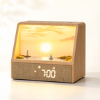 Sunrise Alarm Clock Wake Up Light - Bluetooth Speaker White Noise Sleep Aid Dimmable Bedside Lamp
