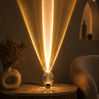 Eye of the Sky crystal table lamp DIY sequin filter swap with included screwdriver easy color change LED light source
